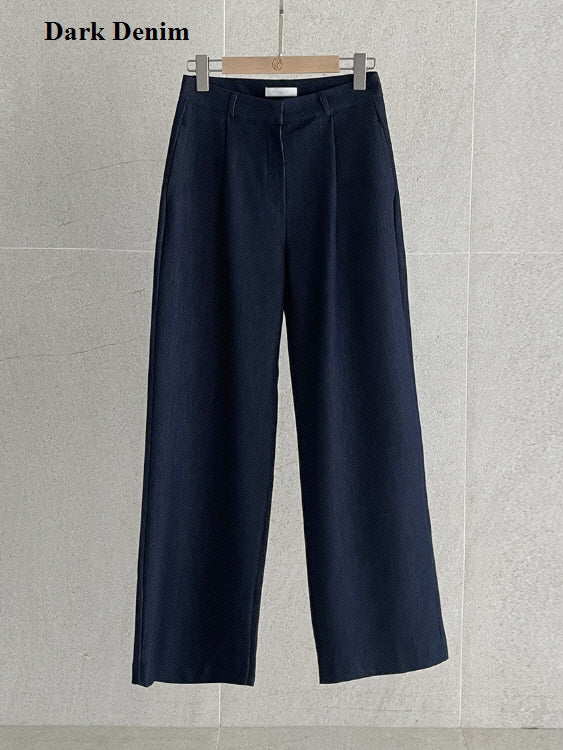 クラッシック テーラード デニムパンツ (2color)