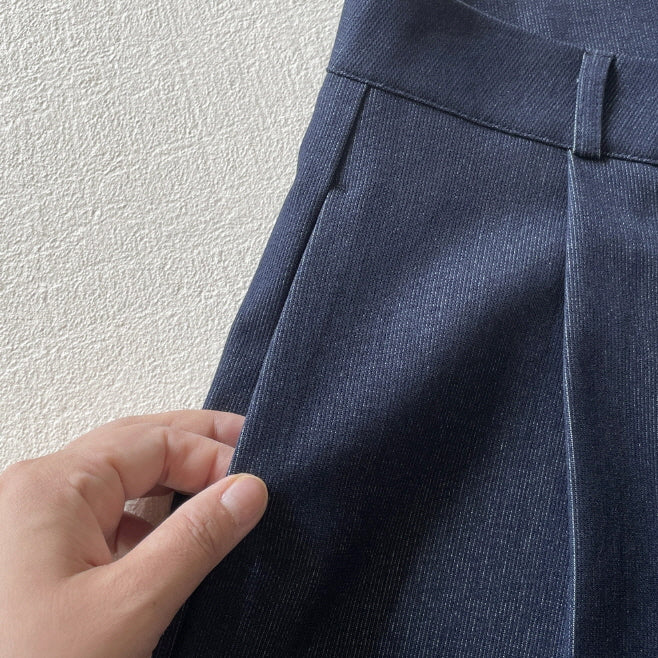 クラッシック テーラード デニムパンツ (2color)