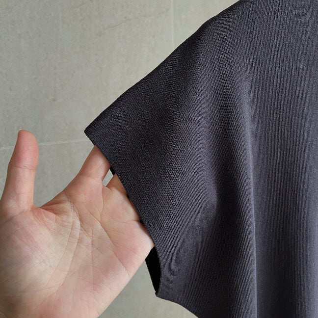 シンプル モックネック ニットトップス (5color)