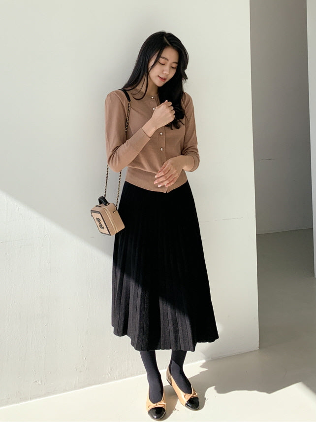 リボン アクセント ツートン フラットシューズ (3color)