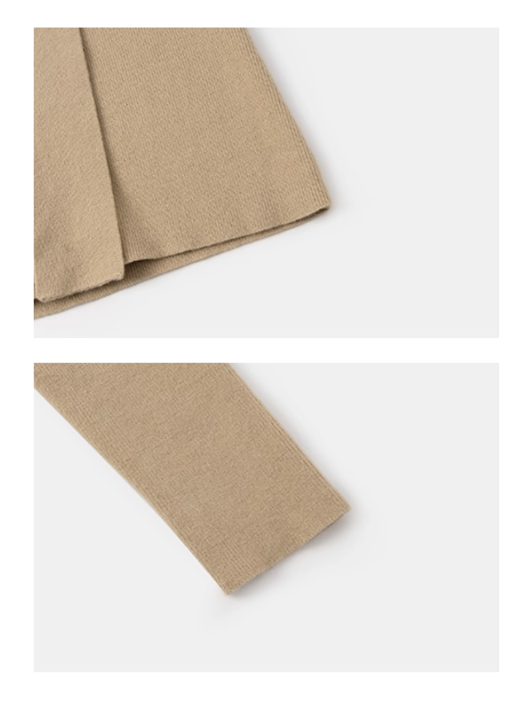 リボンカラーニットトップス (2color)
