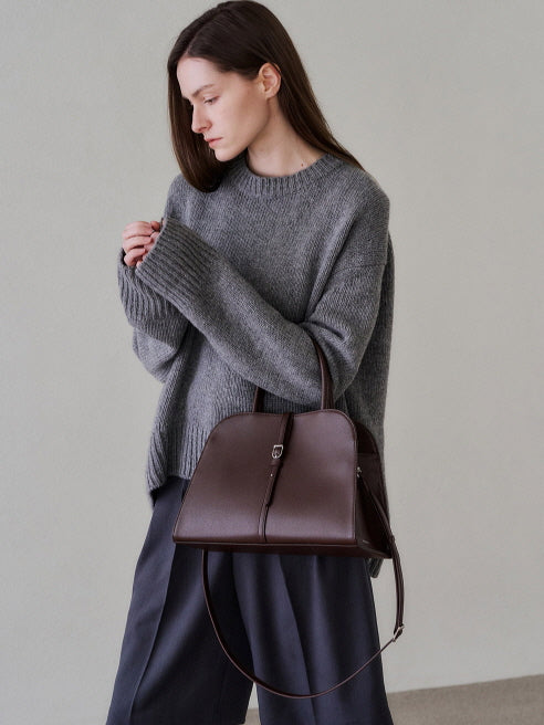 ブラン ミディアム バッグ (ブラウンバガンディー)