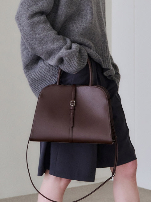 ブラン ミディアム バッグ (ブラウンバガンディー)