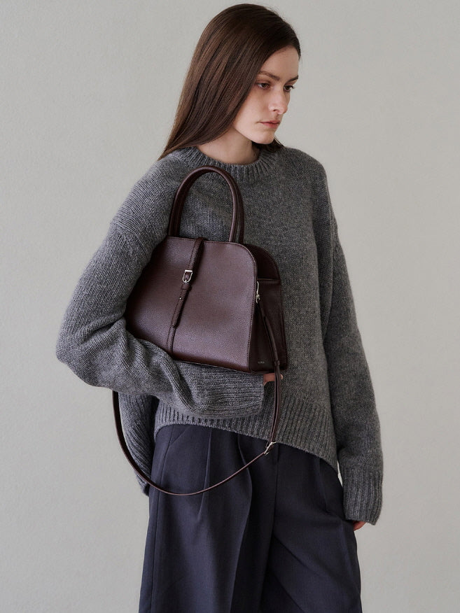 ブラン ミディアム バッグ (ブラウンバガンディー)