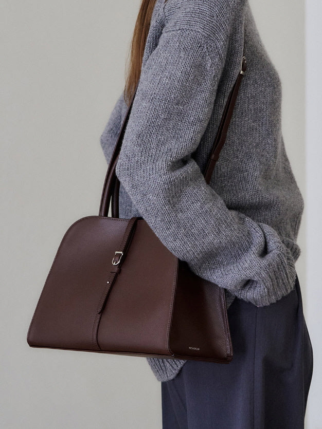 ブラン ミディアム バッグ (ブラウンバガンディー)