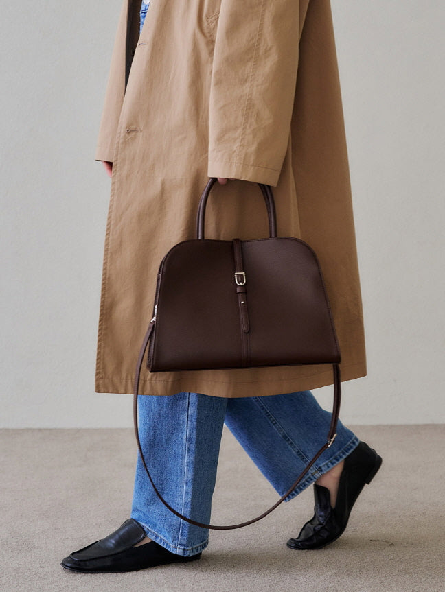 ブラン ミディアム バッグ (ブラウンバガンディー)