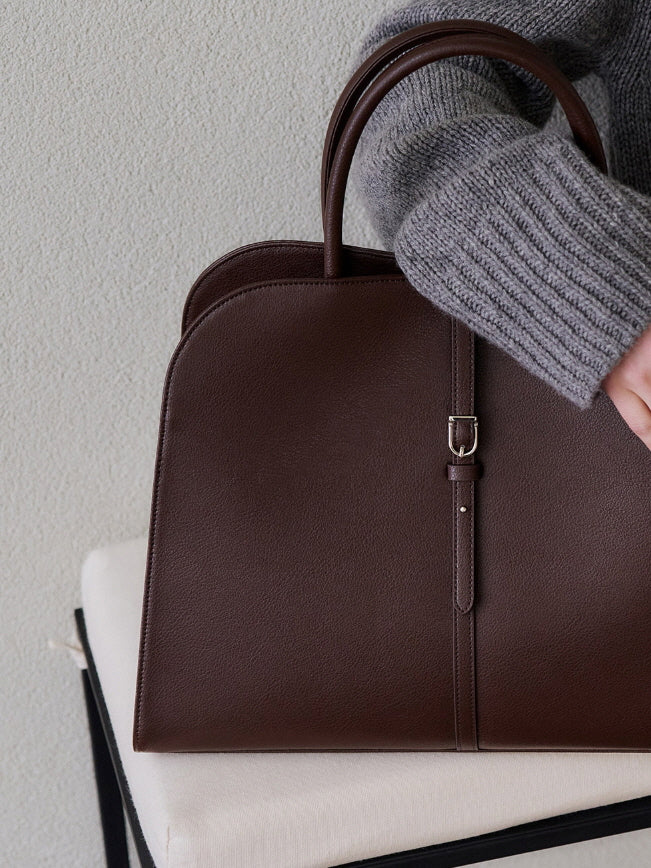 ブラン ラージ バッグ(ブランドバガンディー)