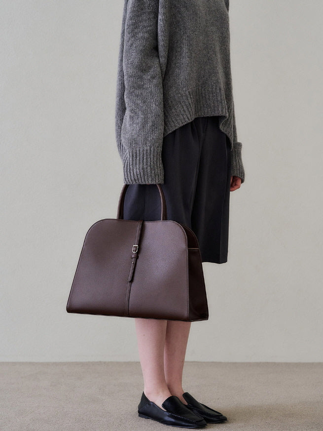 ブラン ラージ バッグ(ブランドバガンディー)