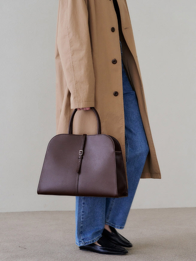 ブラン ラージ バッグ(ブランドバガンディー)