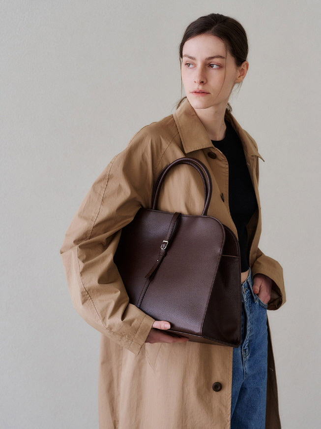 ブラン ラージ バッグ(ブランドバガンディー)