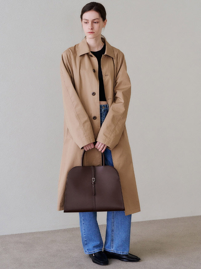 ブラン ラージ バッグ(ブランドバガンディー)