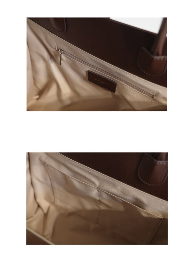 ブラン ラージ バッグ(ブランドバガンディー)