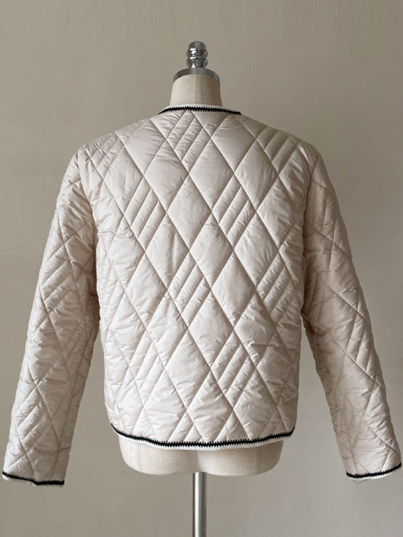 クラシック トリム キルティング ジャケット(2color)