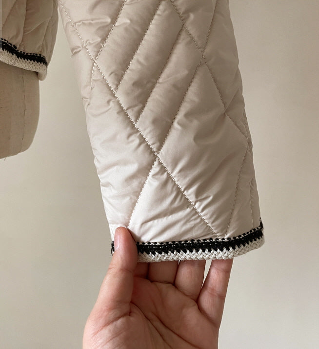 クラシック トリム キルティング ジャケット(2color)