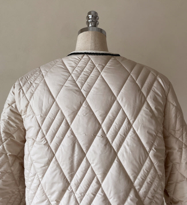 クラシック トリム キルティング ジャケット(2color)