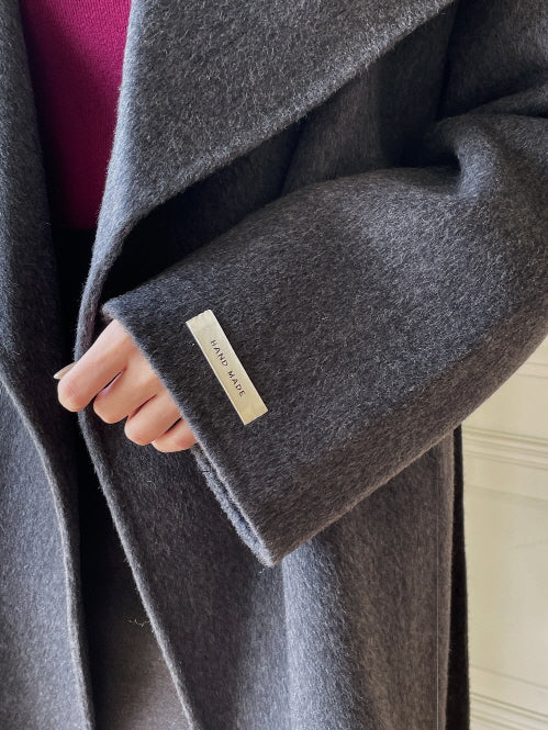 エレガント ウール ラップコート(4color)