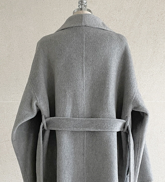 エレガント ウール ラップコート(4color)