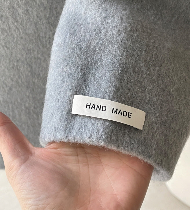 エレガント ウール ラップコート(4color)