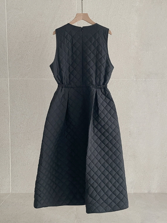 キルティングAライン・ウォームジャンパーワンピース