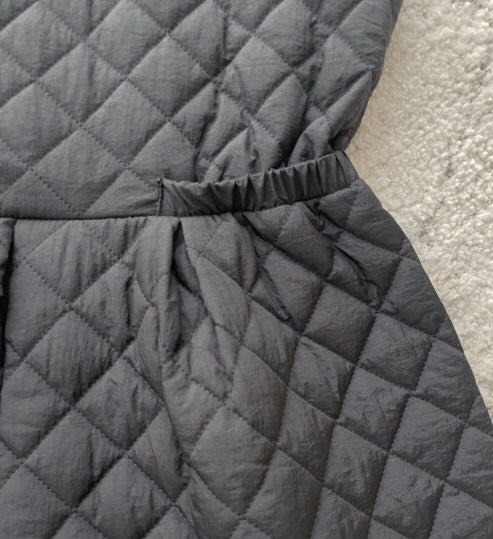 キルティングAライン・ウォームジャンパーワンピース