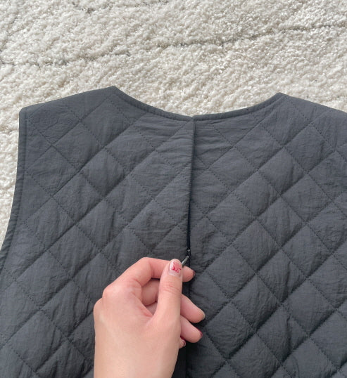 キルティングAライン・ウォームジャンパーワンピース