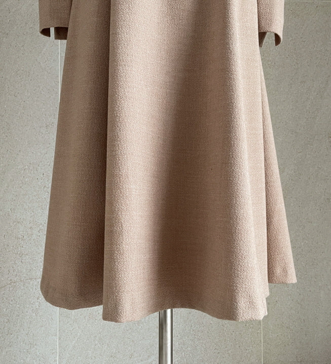 レイヤードスパン ツイードワンピース(2color)