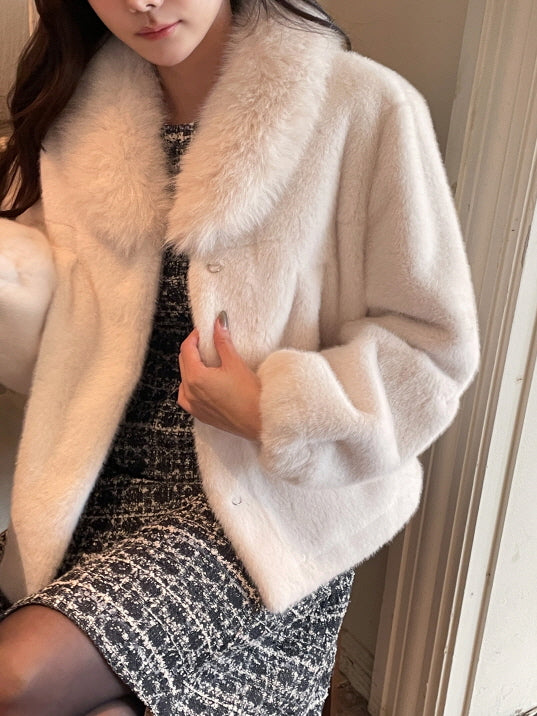 エレガントファー ミンクショートジャケット(2color)