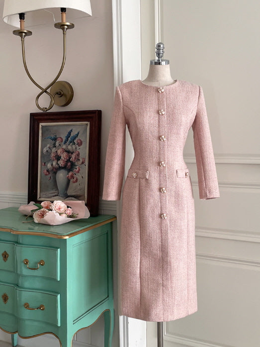 エレガントパール ツイードワンピース(3color)