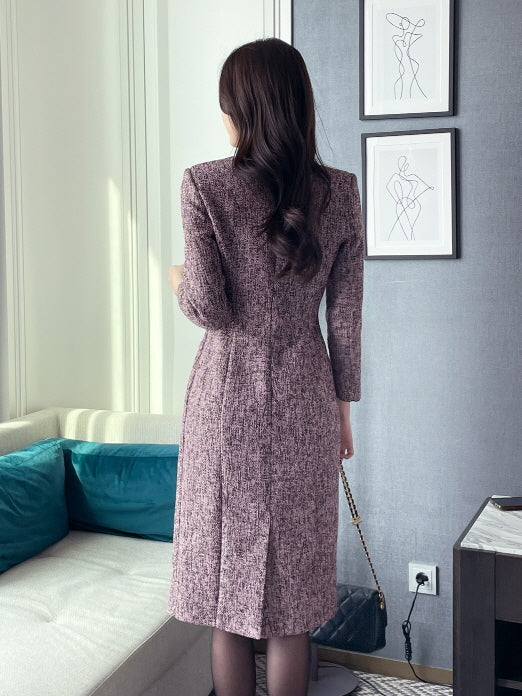 エレガントパール ツイードワンピース(3color)