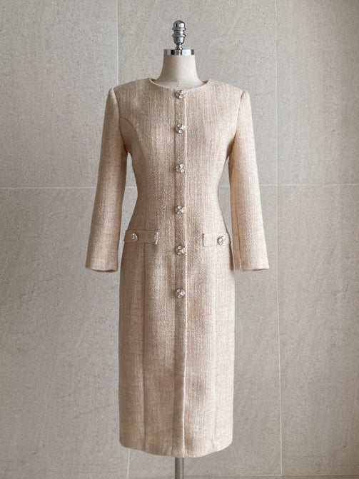 エレガントパール ツイードワンピース(3color)