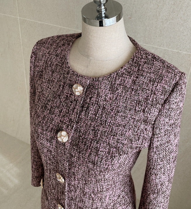 エレガントパール ツイードワンピース(3color)