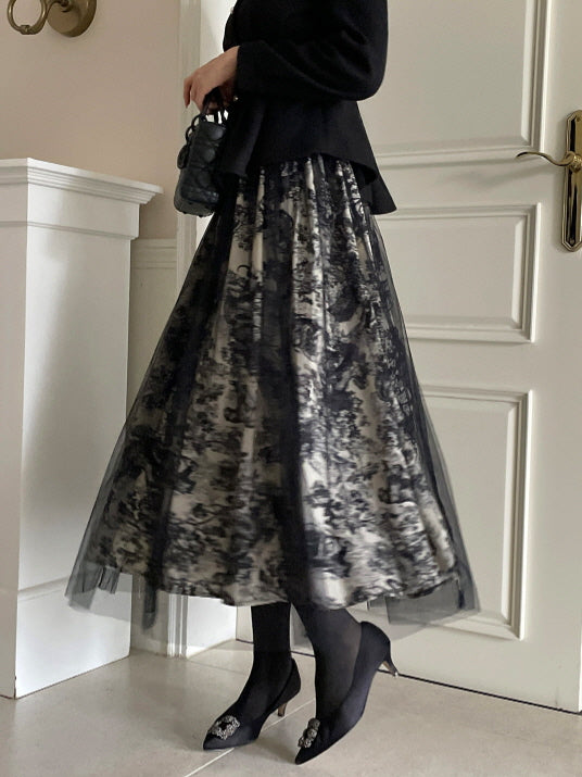 パールボタン ペプラムウールブラウス(3color)