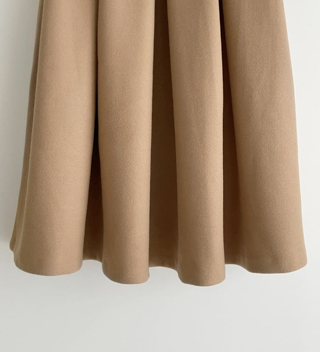 エレガントウォームタックフレアスカート(3color)