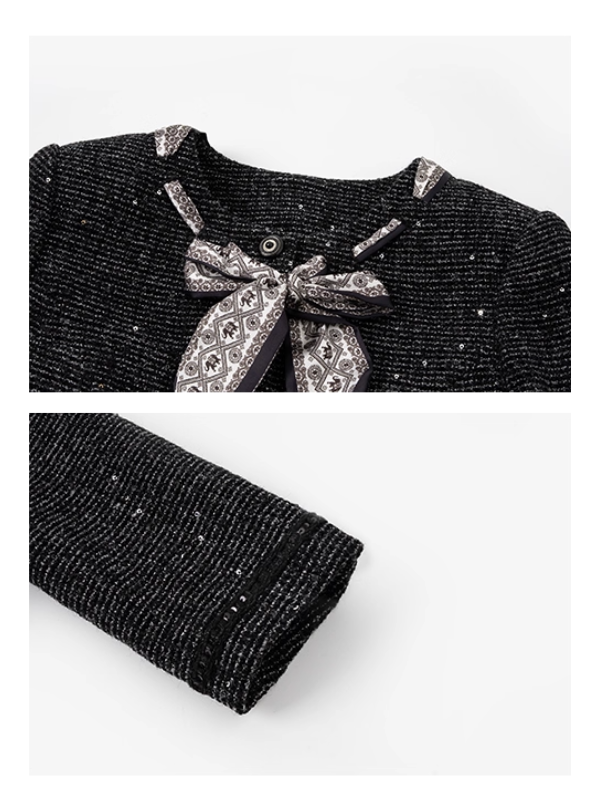 クラシック ツイードリボン ジャケット＆スカートセット